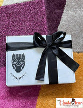 Black Panther Gift Box, Personalized Wakanda Forever Gift Box Set, Christmas Gift Box for Him, Stocking Stuffer Gift Set, Holiday Gift Set, marvel fan gift, black panther gift box set, tchalla necklace, black panther jewelry, black panther necklace